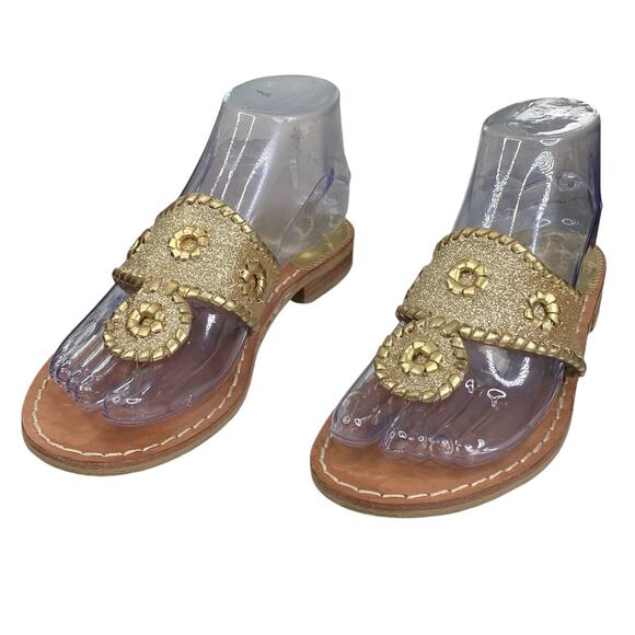 Jack Roger’s Women’s Gold Slip On Thong Sandals Size US 6 - Picture 6 of 11